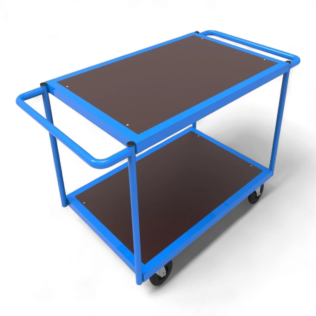 Tischwagen für Industrie, Lager & Werkstatt. Flexibel einsetzbar als mobiler Arbeitsplatz, Transportwagen oder für die Kommissionierung von Kleinteilen.